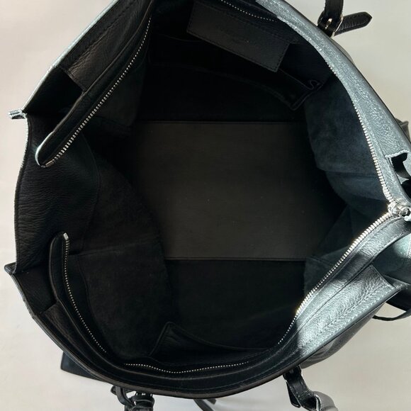 BALENCIAGA LARGE BLACK LEATHER PAPIER A4 TOTE BAG - Picture 11 of 14